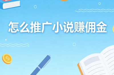 怎么推广小说赚佣金