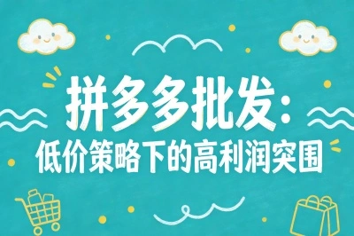 拼多多批发：低价策略下的高利润突围