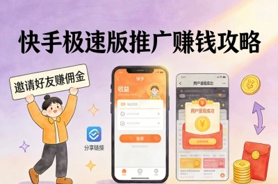 快手极速版推广赚钱攻略