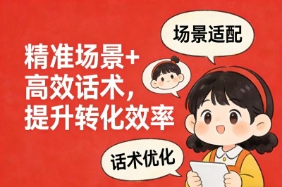 精准场景+高效话术，提升转化效率