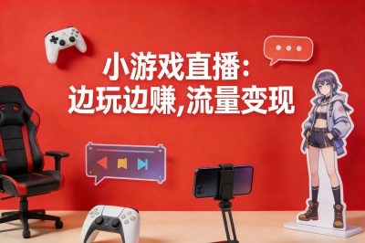小游戏直播:边玩边赚,流量变现
