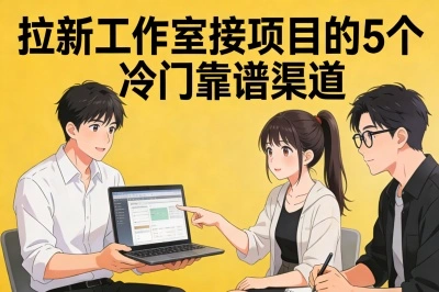 拉新工作室在哪里接项目?这5个冷门但靠谱的渠道,竟没人告诉你!