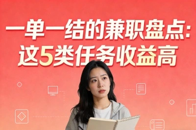 一单一结的兼职盘点：这5类任务收益高