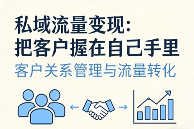 私域流量变现：把客户握在自己手里
