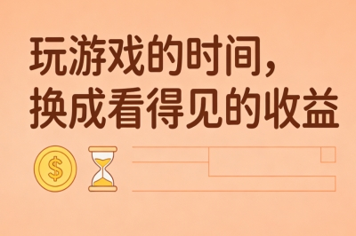 玩游戏的时间，换成看得见的收益