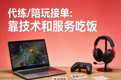 代练/陪玩接单——靠技术和服务吃饭