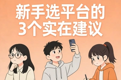 新手选平台的3个实在建议