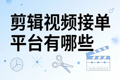 剪辑视频接单平台有哪些?兼职剪辑赚钱,月入2000+优质平台推荐