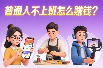 普通人不上班怎么赚钱?