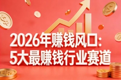 2026年赚钱风口:5大最赚钱行业赛道