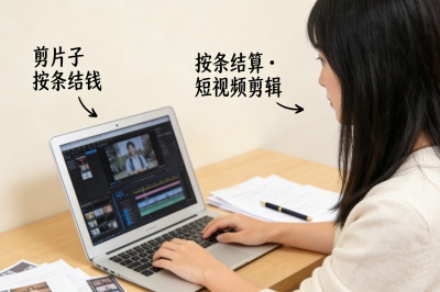 短视频剪辑：剪片子按条结钱