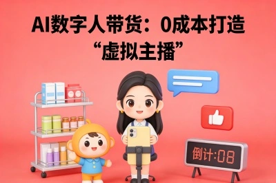 AI数字人带货：0成本打造“虚拟主播”