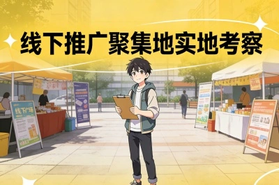 线下推广聚集地实地考察