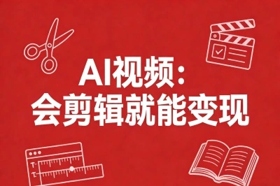 AI视频：会剪辑就能变现