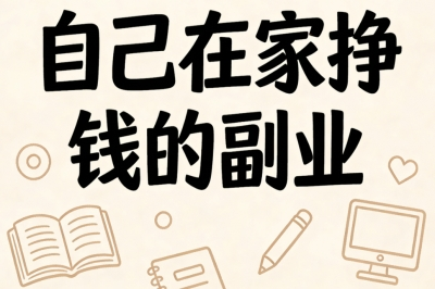 居家轻创业首选!自己在家挣钱的副业推荐:日赚400+易上手
