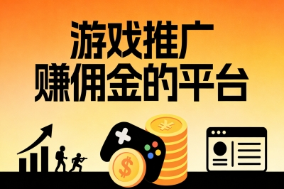 游戏推广赚佣金的平台推荐:零门槛接单,月入2500+轻松上手