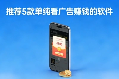 推荐5款单纯看广告赚钱的软件