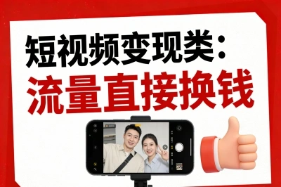 短视频变现类：流量直接换钱