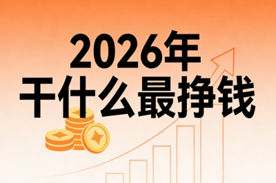 2026年干什么最挣钱?低门槛副业,新手日赚300+轻松变现