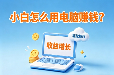 小白怎么用电脑赚钱?一台电脑就能干的5个路子,有人已经月入破千了