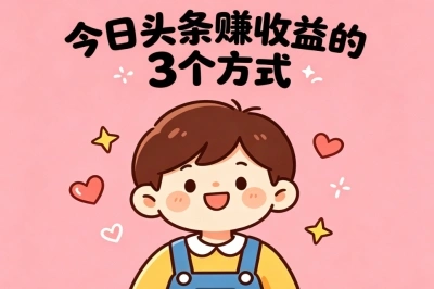 今日头条怎么赚收益?3个零基础日赚200+的方式,新手也能快速变现