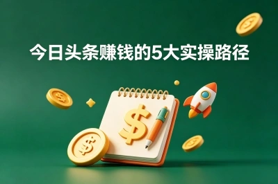 今日头条赚钱的5大实操路径