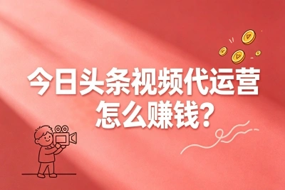 今日头条视频代运营怎么赚钱?