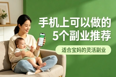 宝妈在家也能日入200+!手机上可以做的副业推荐,这5个兼职很轻松