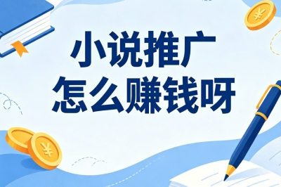 普通人也能做副业!小说推广怎么赚钱呀?手把手教你轻松赚零花钱