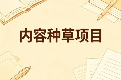 内容种草项目