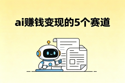 ai赚钱变现的5个赛道
