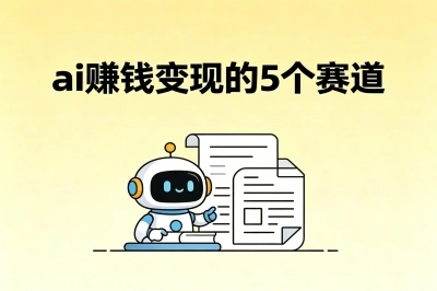 ai如何赚钱变现?2026年这5个AI副业赛道,普通人也能月入过万