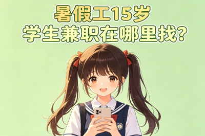 暑假工15岁学生兼职在哪里找?