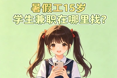 暑假工15岁学生兼职在哪里找?这5个途径可尝试,学生党轻松月入3000