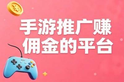 手游推广赚佣金的平台