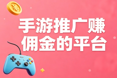 下班后就能做!锁定这个5个手游推广赚佣金的平台,每月多赚3000+