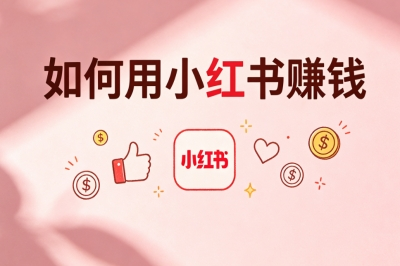 如何用小红书赚钱?零门槛运营思路分享,零基础也能做副业