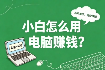 在家也能一天赚300+!小白怎么用电脑赚钱?这6个路子亲测有效