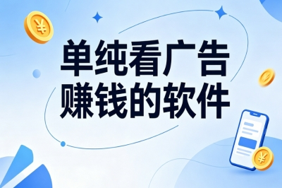 单纯看广告赚钱的软件