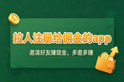 拉人注册给佣金的app分享,我靠这几款月入3000+,零门槛结算快