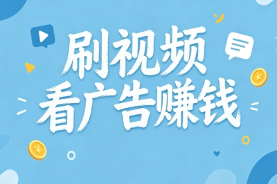 空闲时间赚钱!刷视频看广告赚钱平台!零基础线上小副业