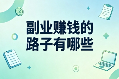 2026副业推荐!副业赚钱的路子有哪些?碎片时间轻松做