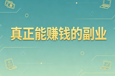 2026靠谱项目!真正能赚钱的副业,零门槛居家稳定增收