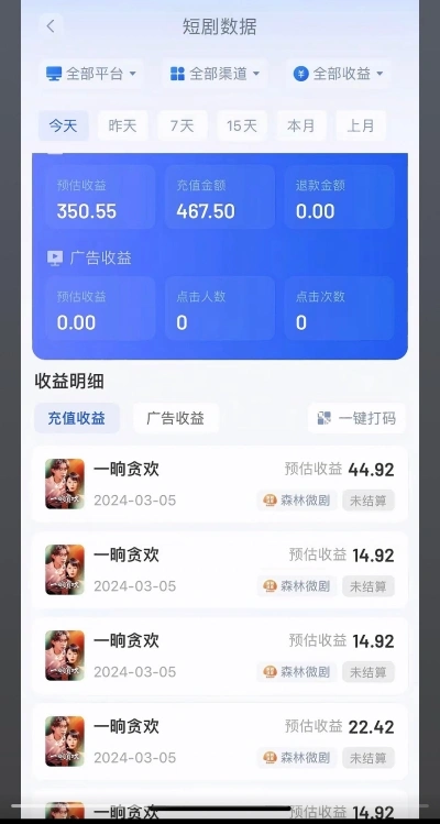 短剧数据