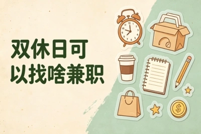 双休日可以找啥兼职?上班族副业推荐,简单易做时间自由