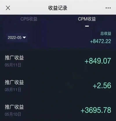 收益记录