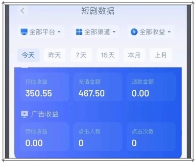 短剧数据