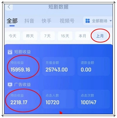 短剧数据