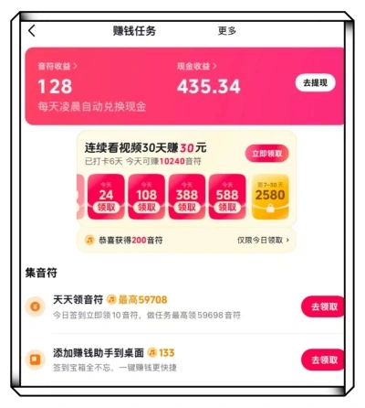 抖音极速版收益