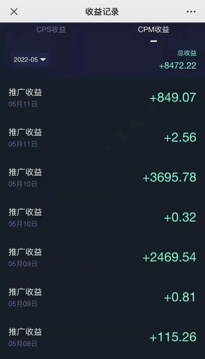 收益记录